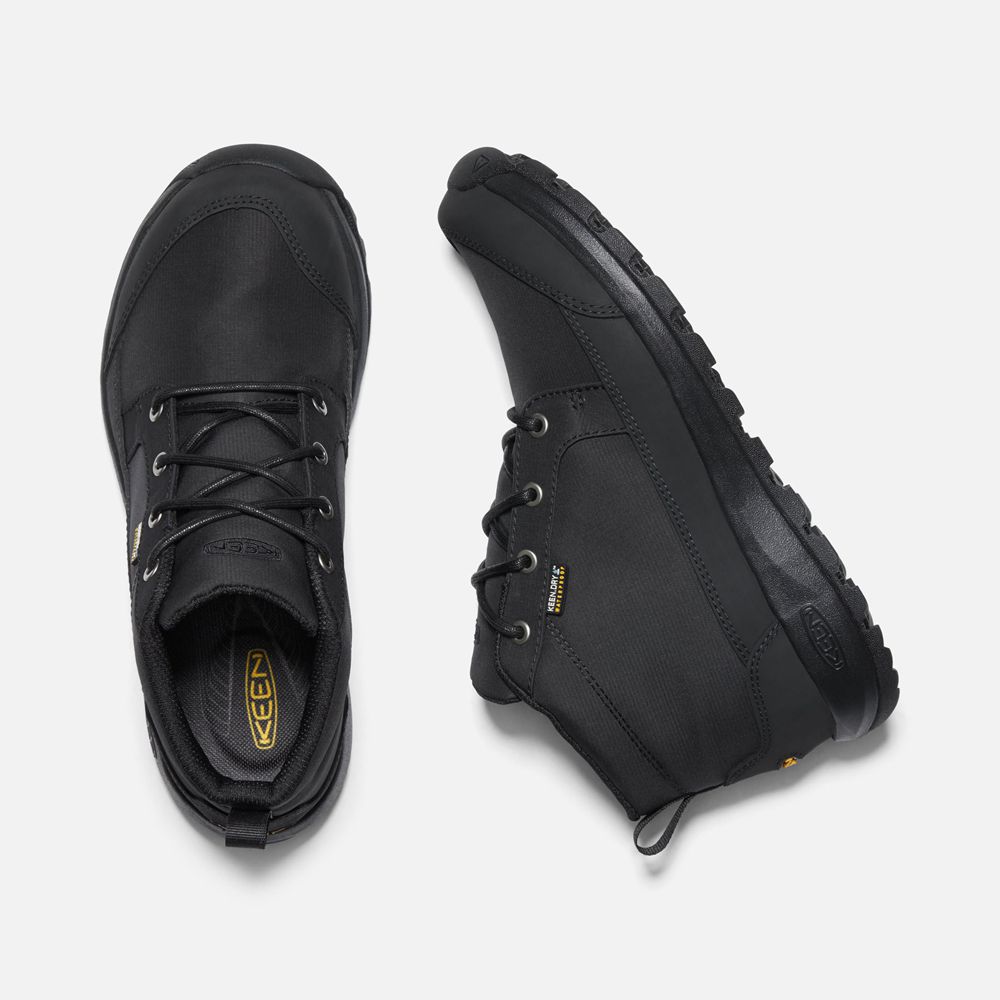 Keen Chukka Kängor Herr Svarta - Glieser Nylon Waterproof - 490283MCH